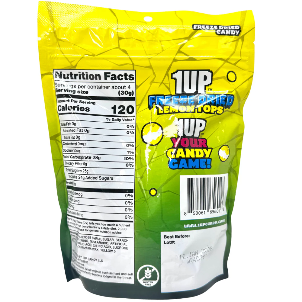1UP Freeze Dried Lemon Tops - 2oz - Image 2