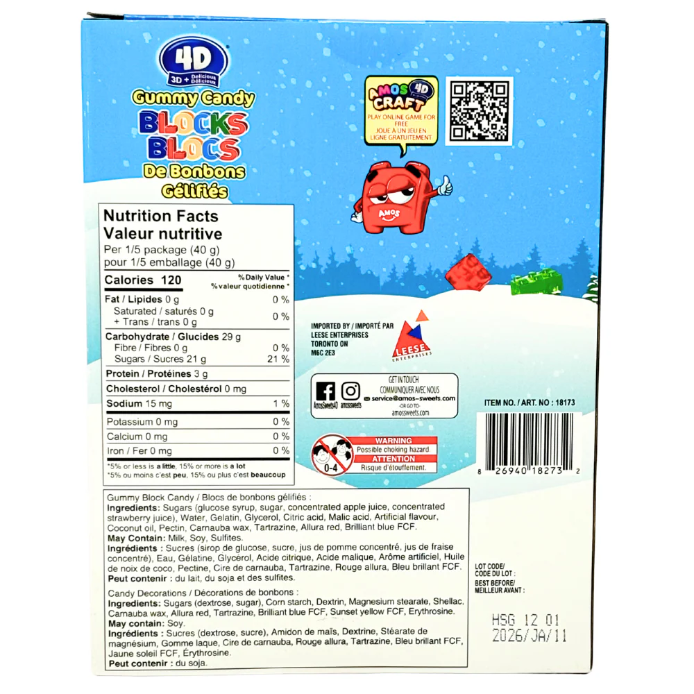 4D Gummy Blocks Christmas Tree - 200g - Image 3