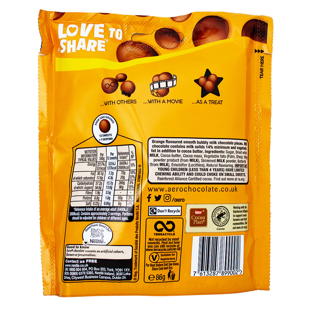 Aero Orange Melts Pouch (UK) - 86g - Image 2