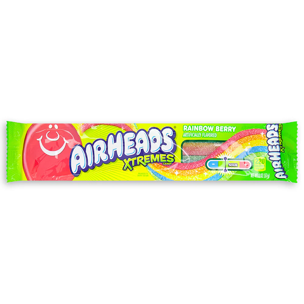 AirHeads Xtremes Belts Rainbow Berry - 2oz - Image 2