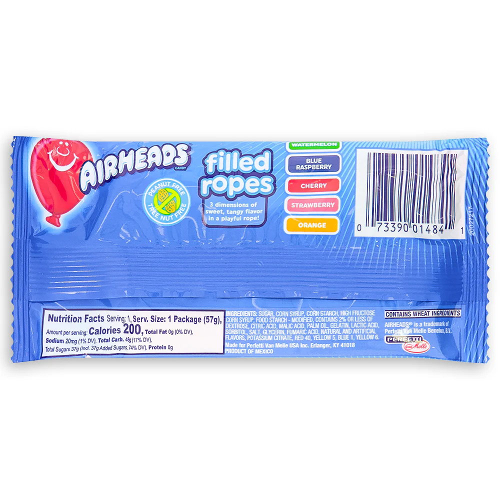 Airheads Candy - Original Fruit Filled Ropes 2oz - Image 3