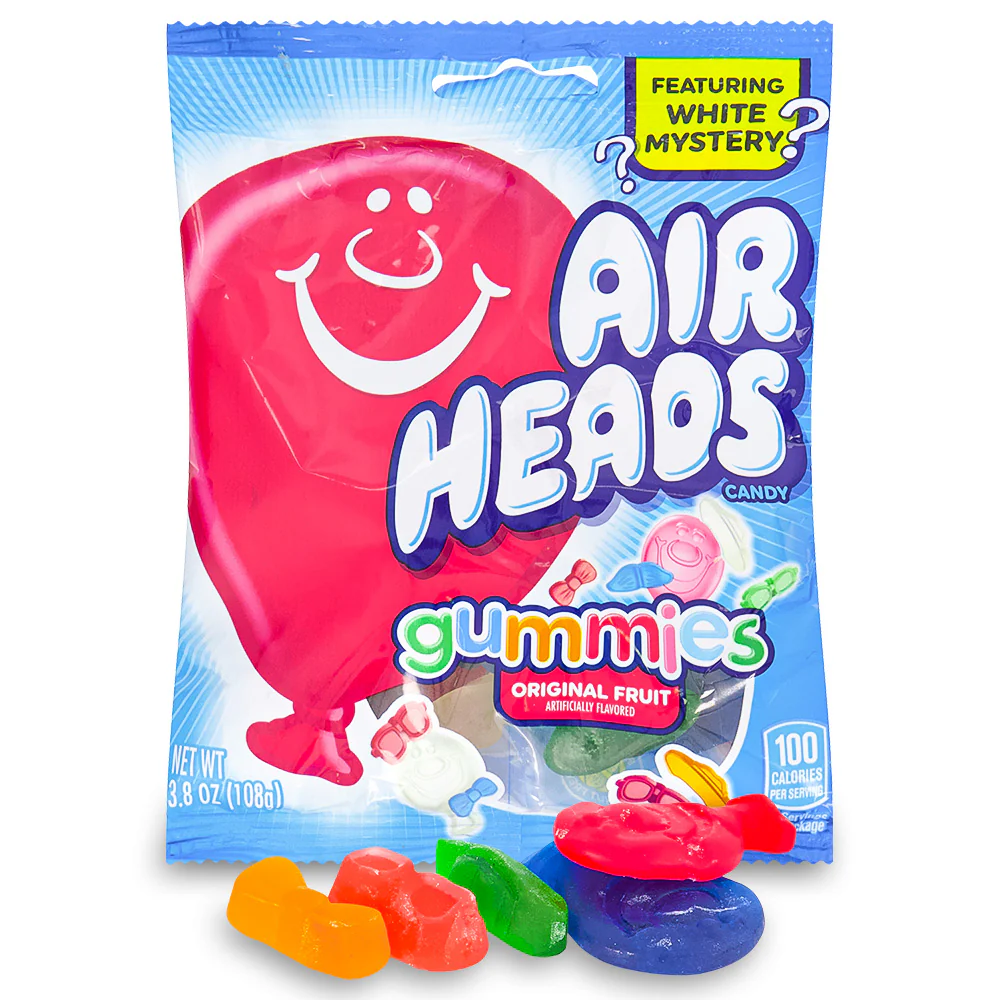 Airheads Candy - Original Fruit Gummies  3.8oz