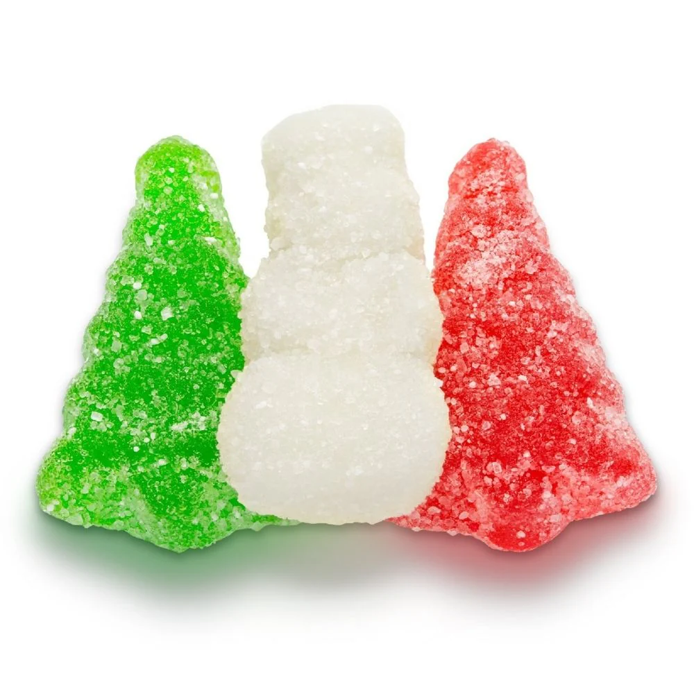 Albanese Christmas Gummi Snowmen & Trees with Snow - 4.5lb - Image 2