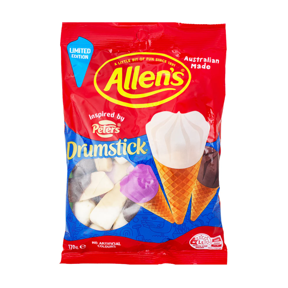 Allen's Drumstick Ice Cream Gummies (Australia) - 170g