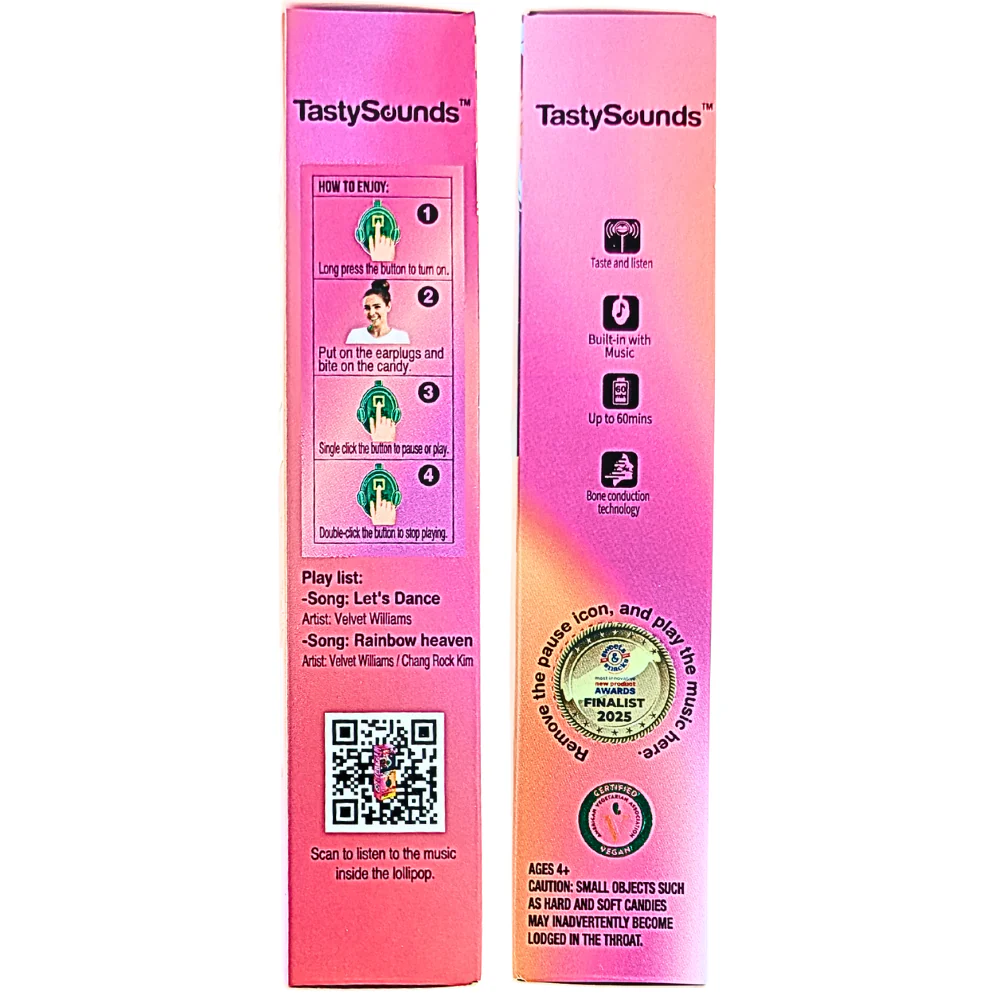 Amos TastySounds Audio Lollipop - Watermelon - 0.42oz - Image 3