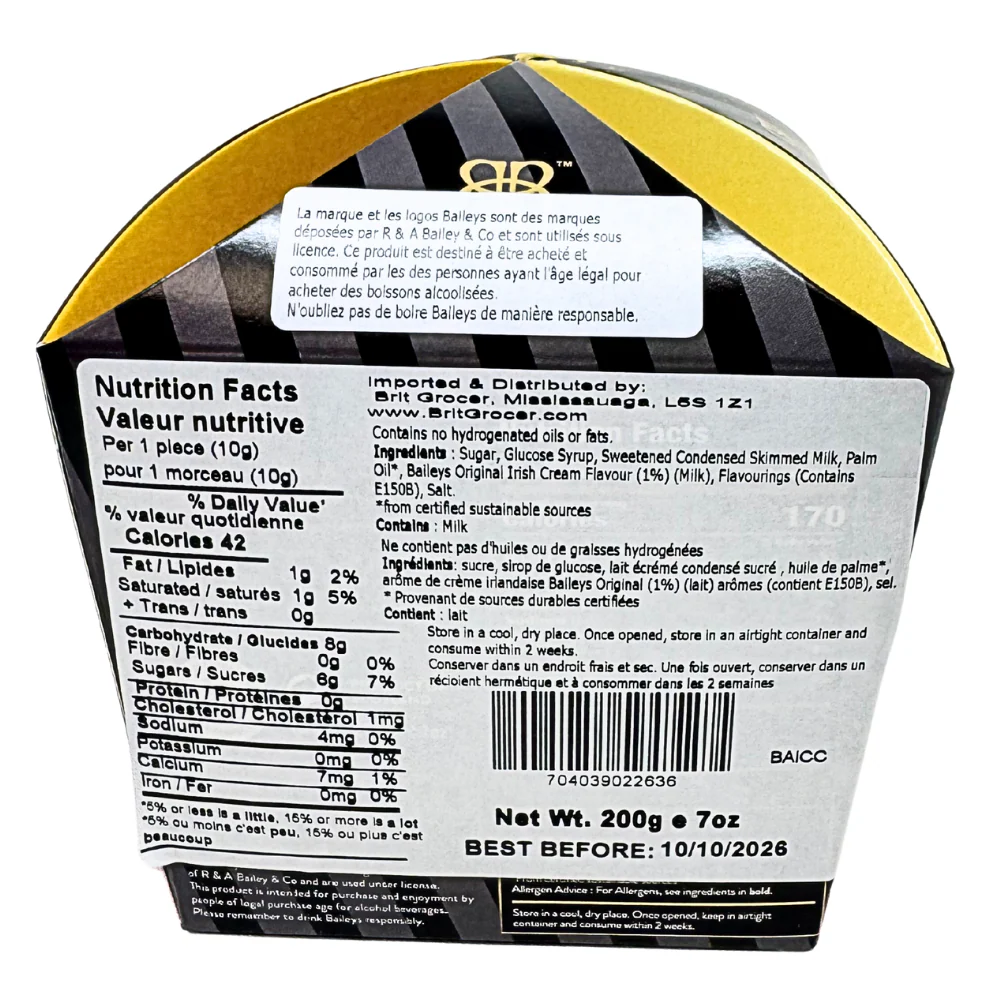 Baileys Fudge Caramels Crown Box - 200g - Image 2