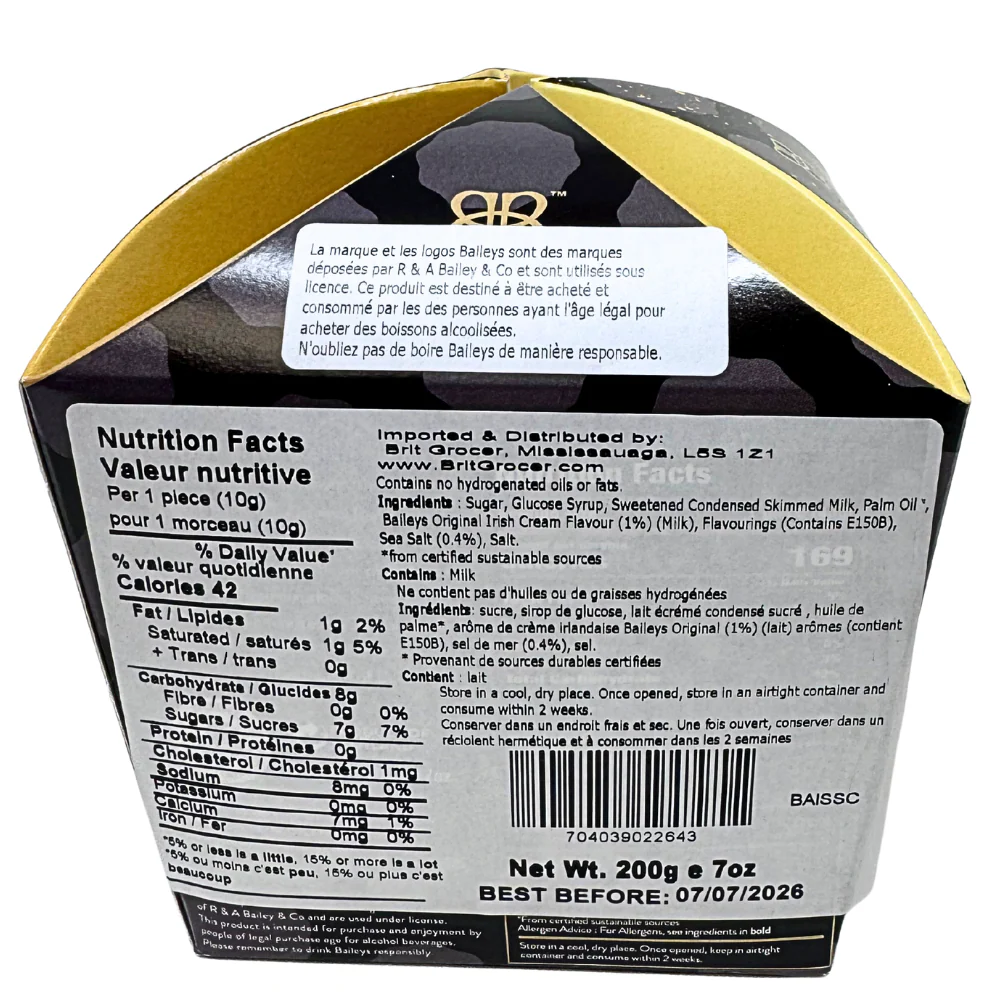 Baileys Salted Fudge Caramels Crown Box - 200g - Image 2
