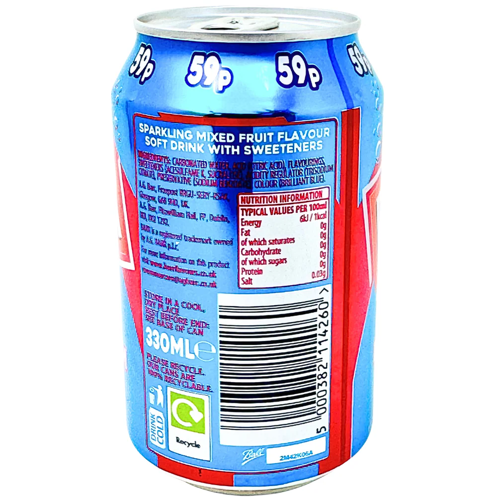Barr Bubblegum Soda (UK) - 330mL - Image 2
