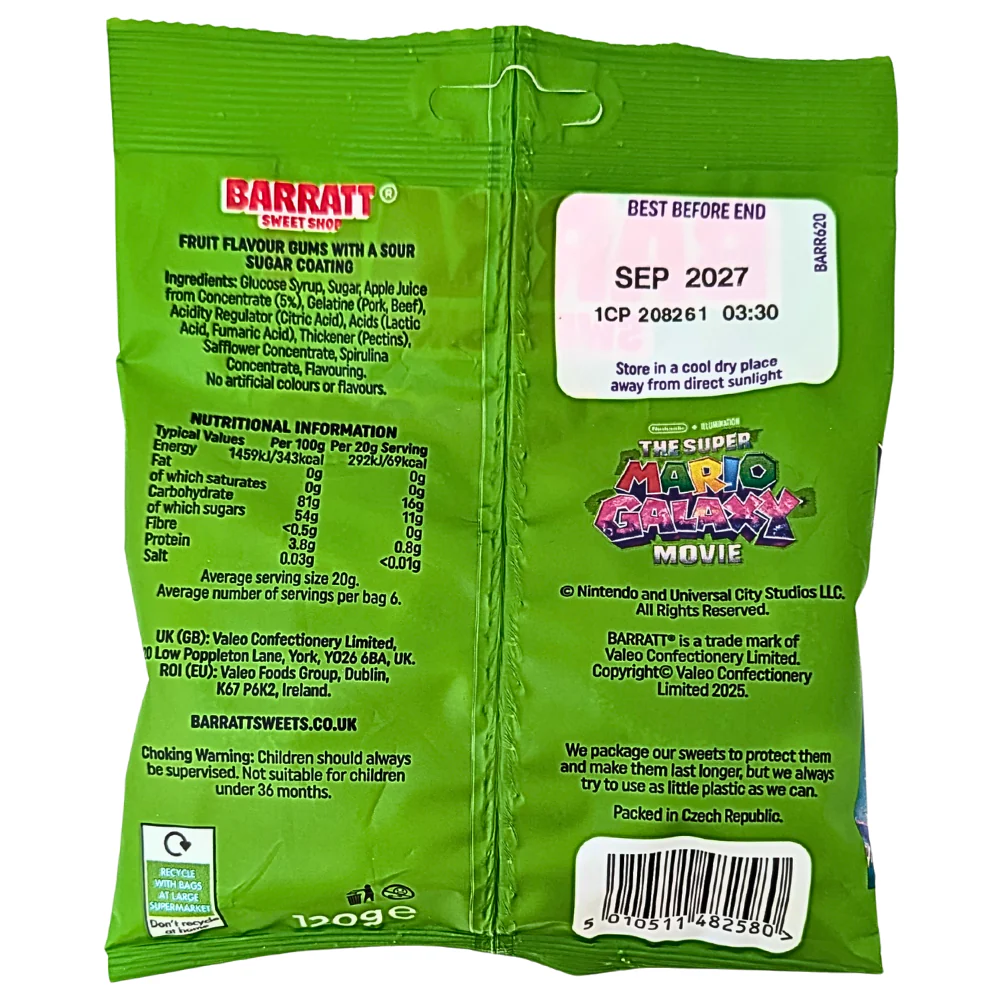 Barratt Super Mario Galaxy Apple Loops (UK) - 120g - Image 2