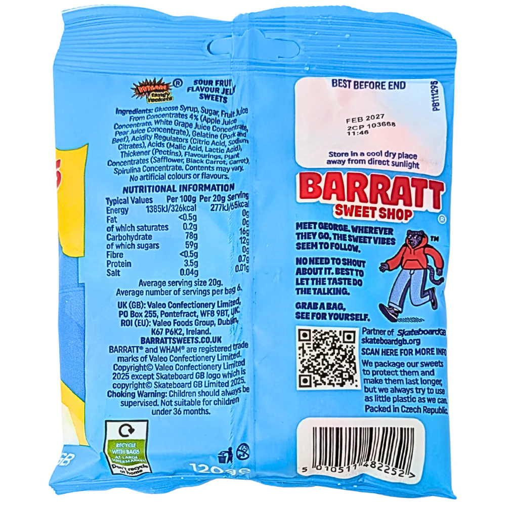 Barratt WHAM Tangy Rockets (UK) - 120g - Image 2