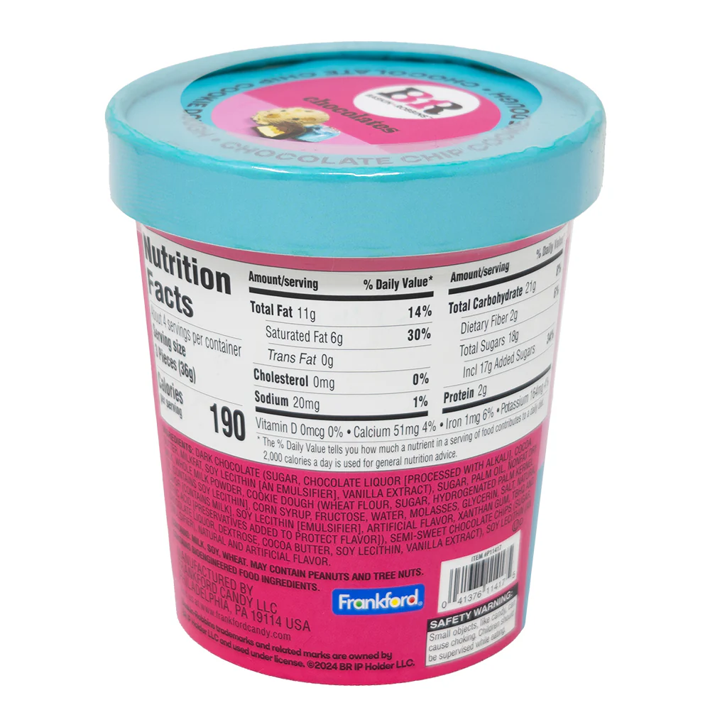 Baskin Robbins Chocolate Chip Cookie Dough Chocolates - 5oz - Image 2