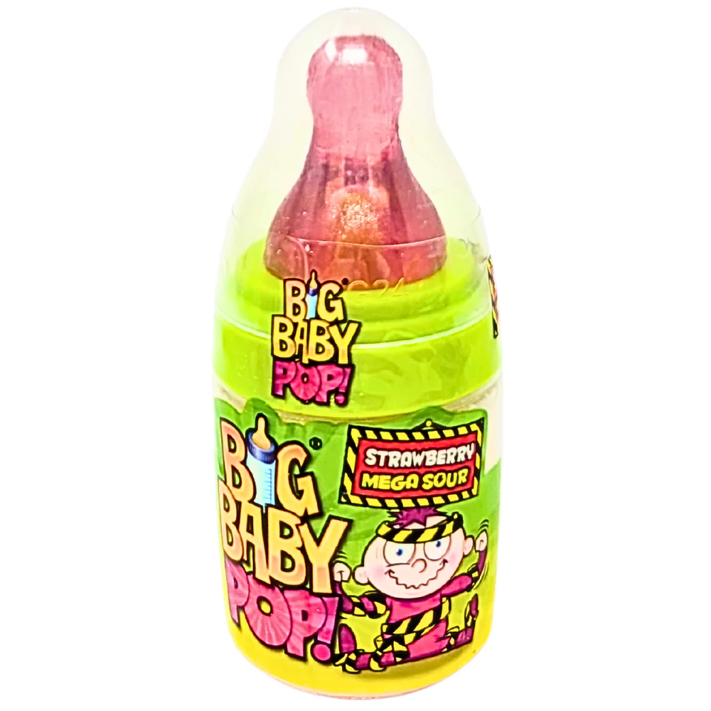 Bazooka Big Baby Pop Mega Sour (UK) - 32g - Image 2