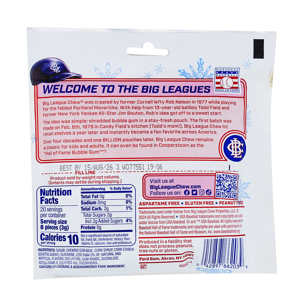 Big League Chew Pickoff Peppermint - 2.14oz - Image 3