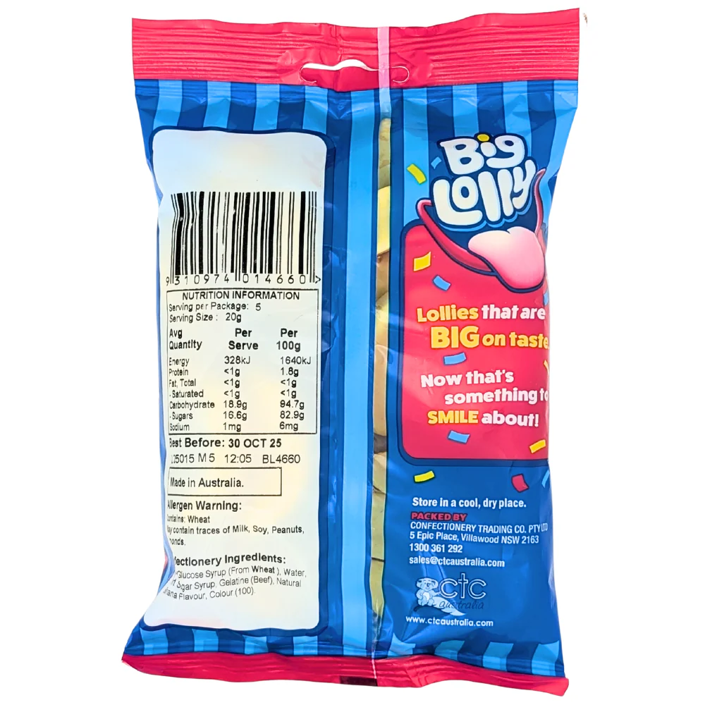 Big Lolly Banana (Australia) - 100g - Image 2