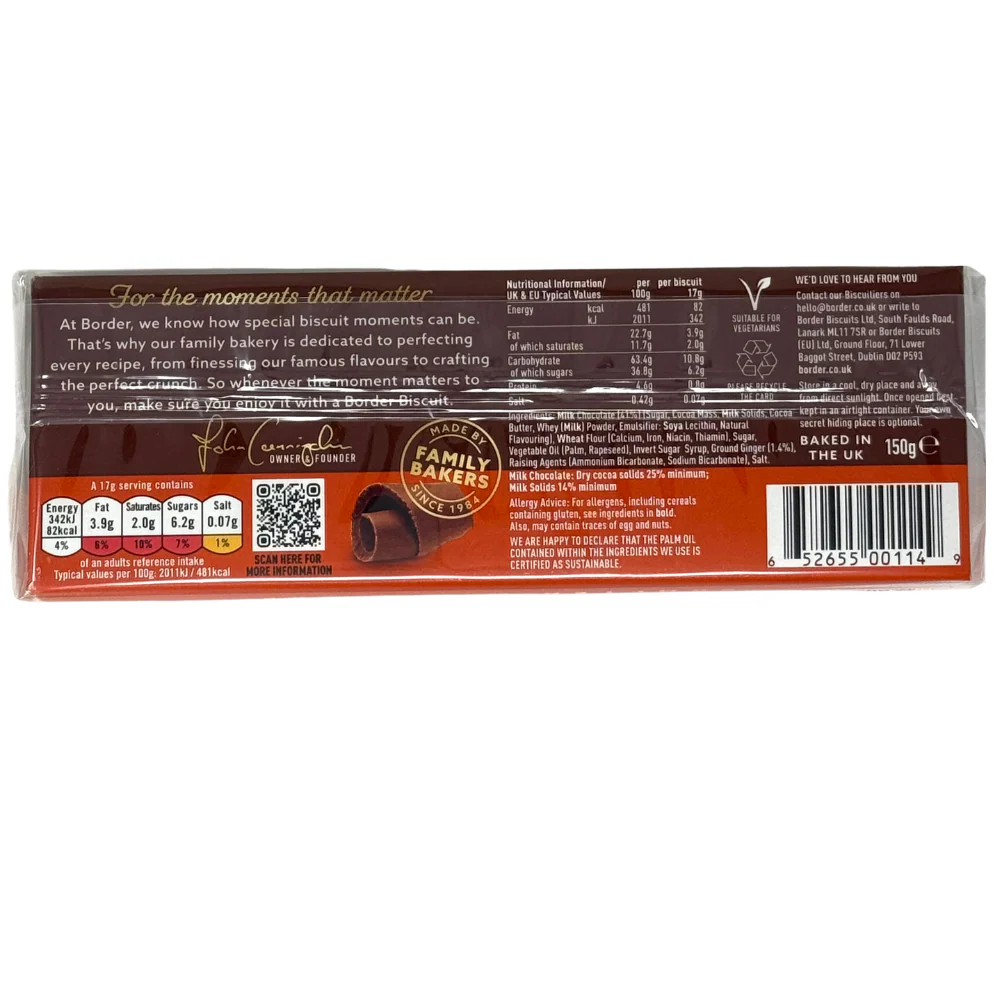 Border Milk Chocolate Ginger (UK) - 150g - Image 2