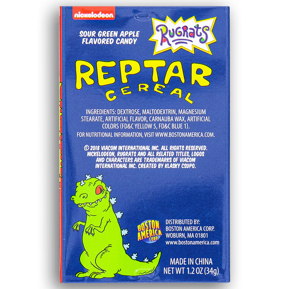 Boston America Rugrats Reptar Cereal Sour Candy - Image 3