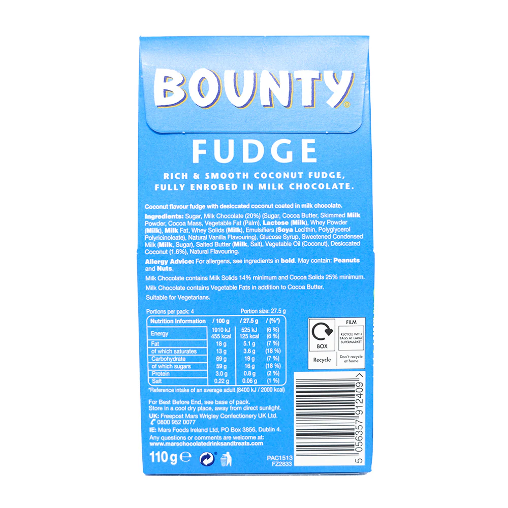 Bounty Fudge Carton (UK) - 100g - Image 3