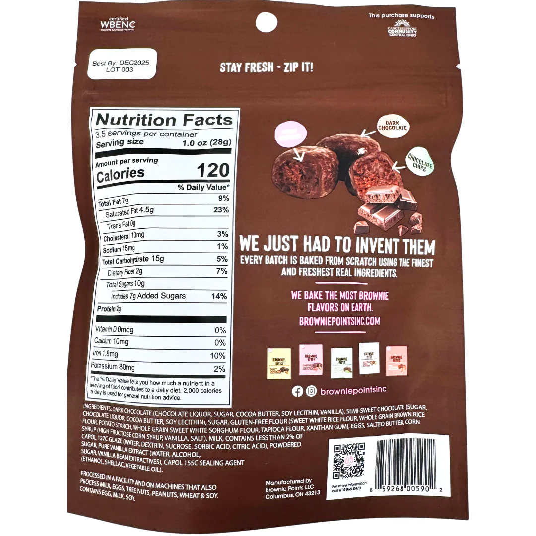 Brownie Points Gluten-Free Truffle Fudge Brownie Bites - 3.5oz - Image 2