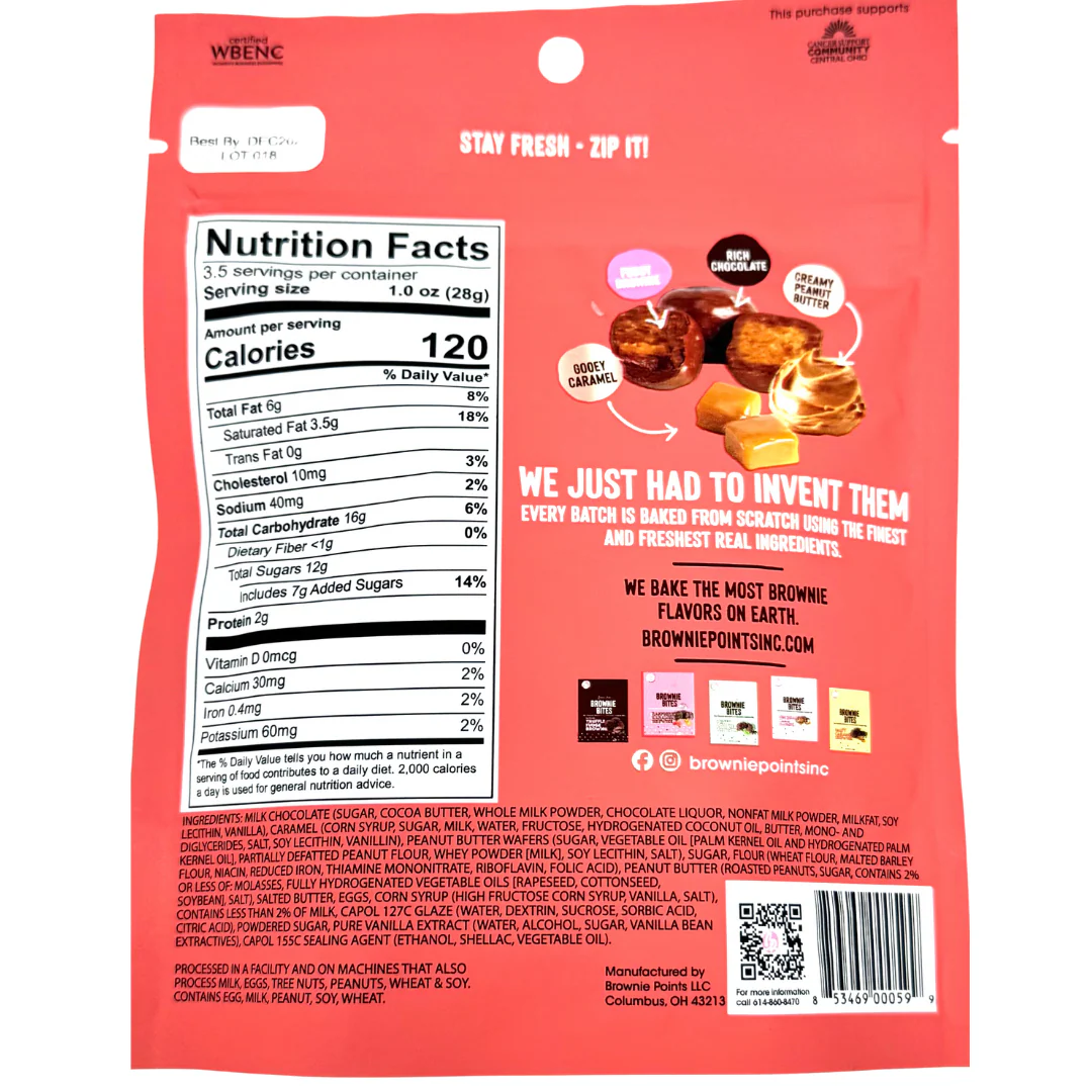Brownie Points PB & Caramel Brownie Bites - 3.5oz - Image 2