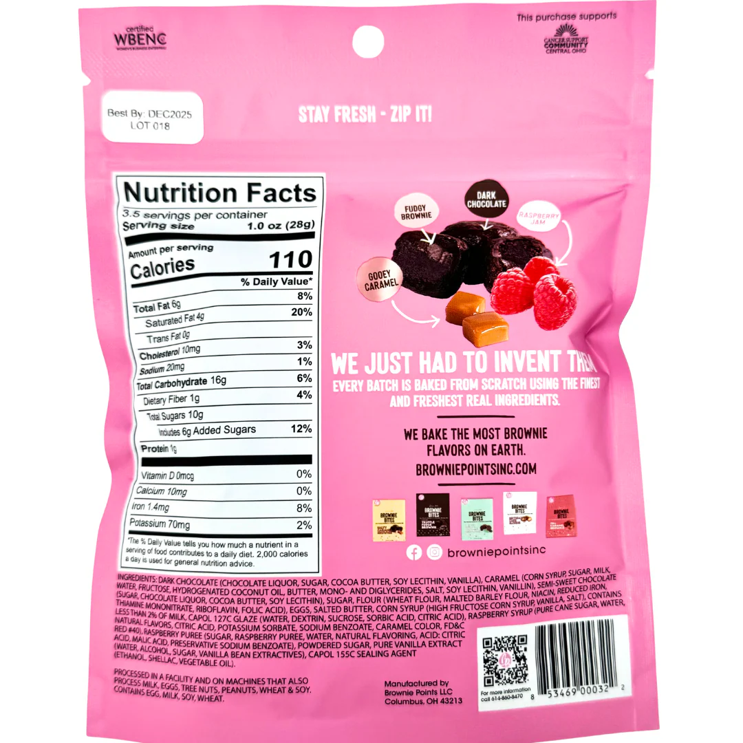 Brownie Points Raspberry Caramel Brownie Bites - 3.5oz - Image 2