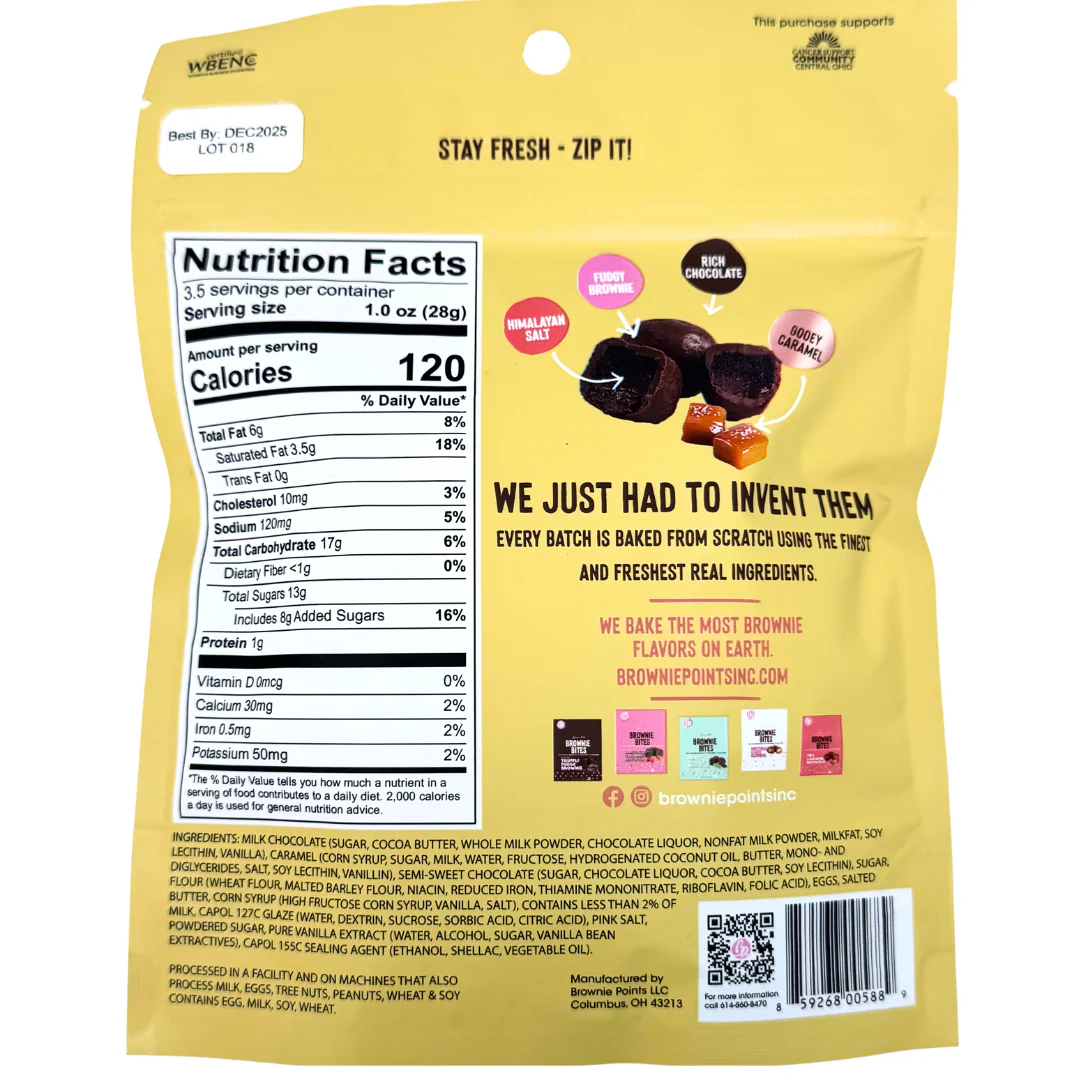 Brownie Points Salty Caramel Brownie Bites - 3.5oz - Image 2