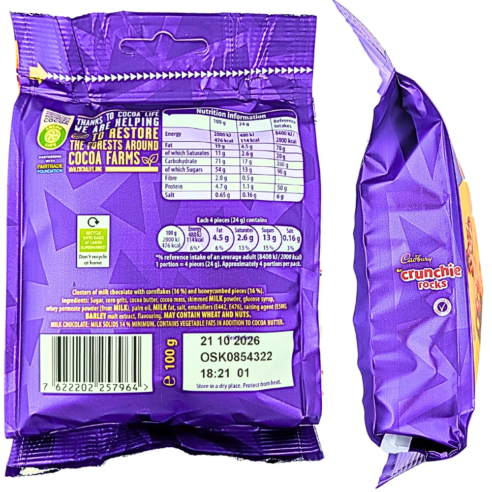 Cadbury Crunchie Rocks (UK) - 100g - Image 2