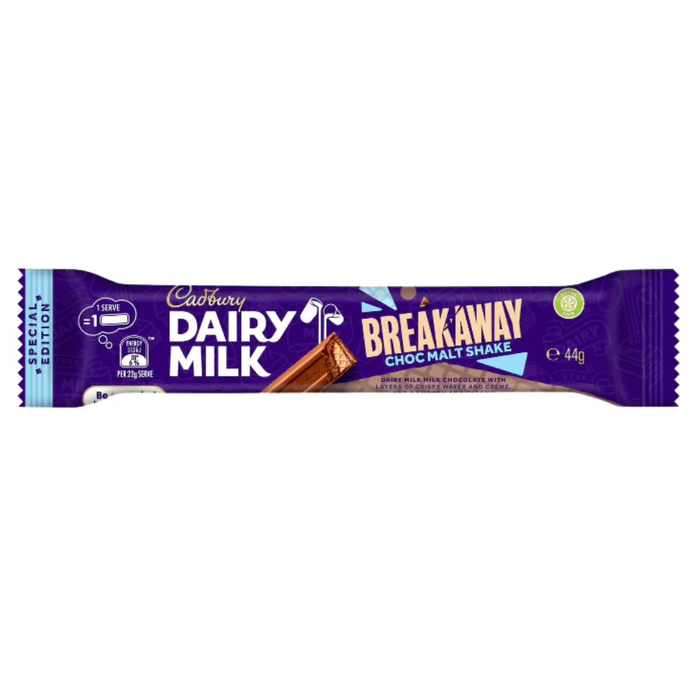 Cadbury Dairy Milk Breakaway Choc Malt Shake (Australia) - 44g
