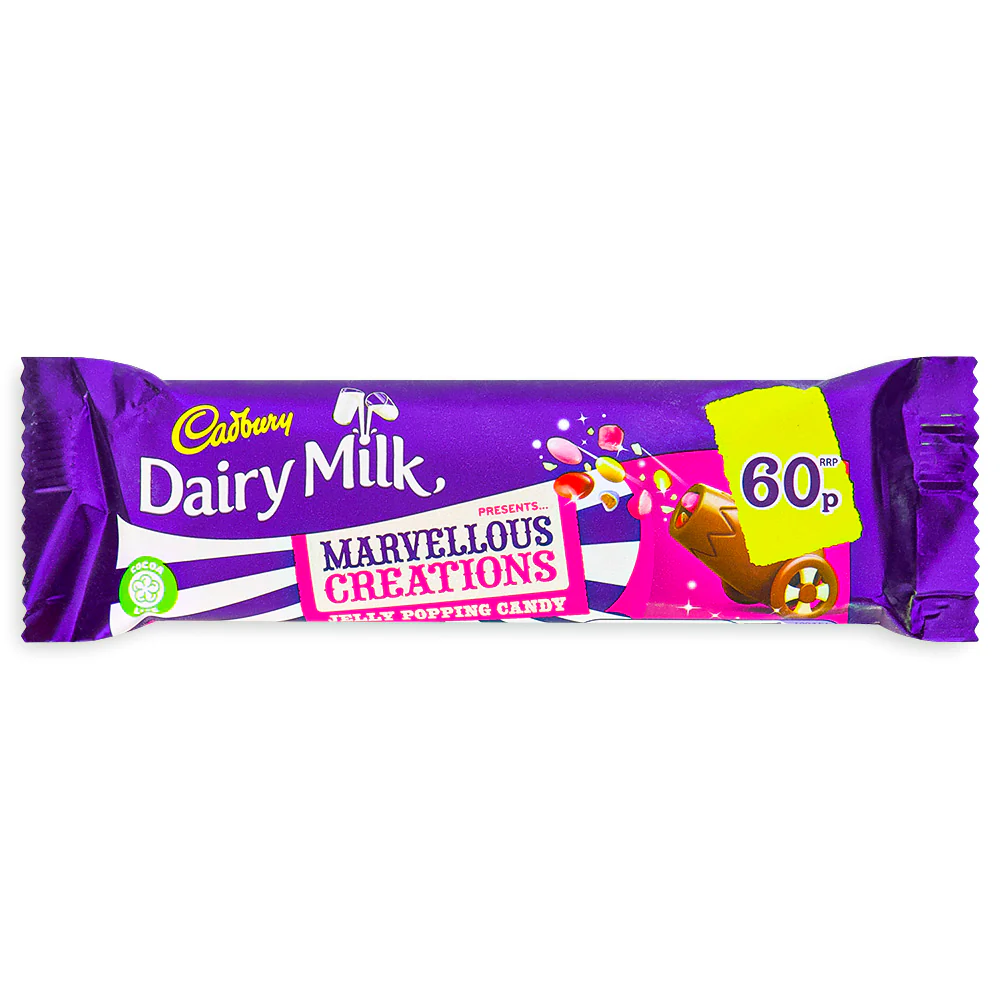 Cadbury Dairy Milk Marvellous Creations Jelly Popping Candy Beanies (Australia) - 50g - Image 2