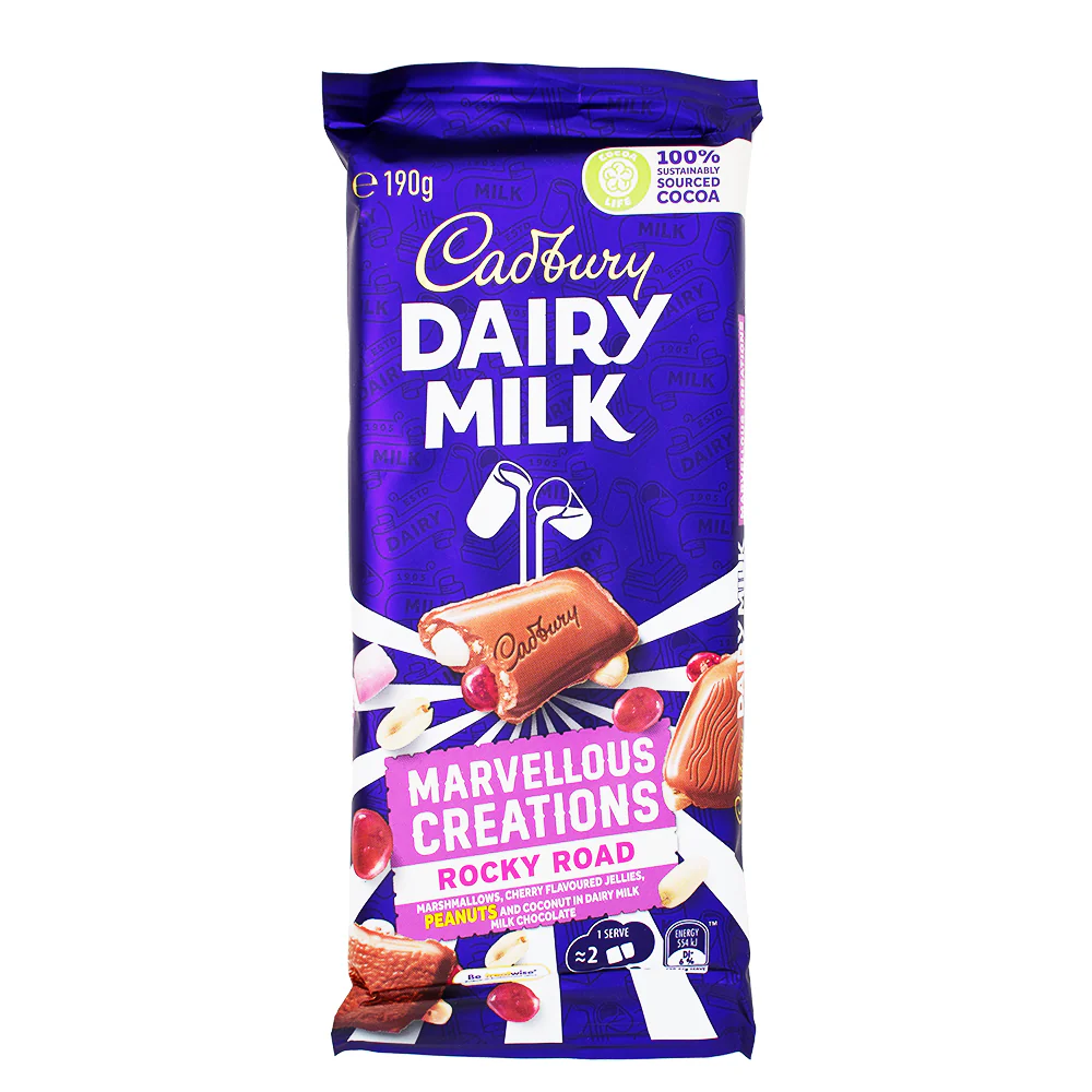 Cadbury Dairy Milk Marvellous Creations Rocky Road (Australia) - 190g