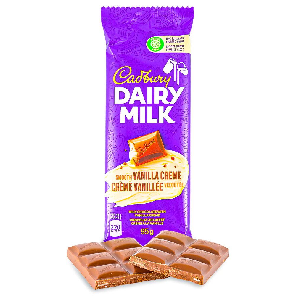 Cadbury Dairy Milk Smooth Vanilla Creme Bar - 95g