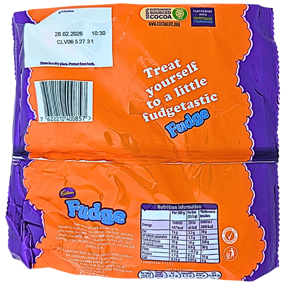 Cadbury Fudge Treat Size (UK) - 202g - Image 2