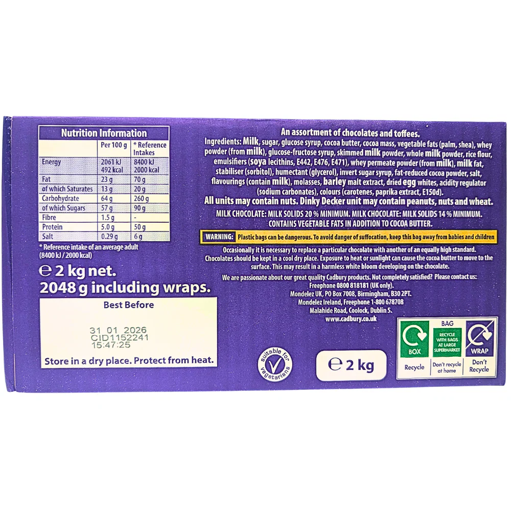 Cadbury Heroes Bulk Box (UK) - 2kg - Image 2