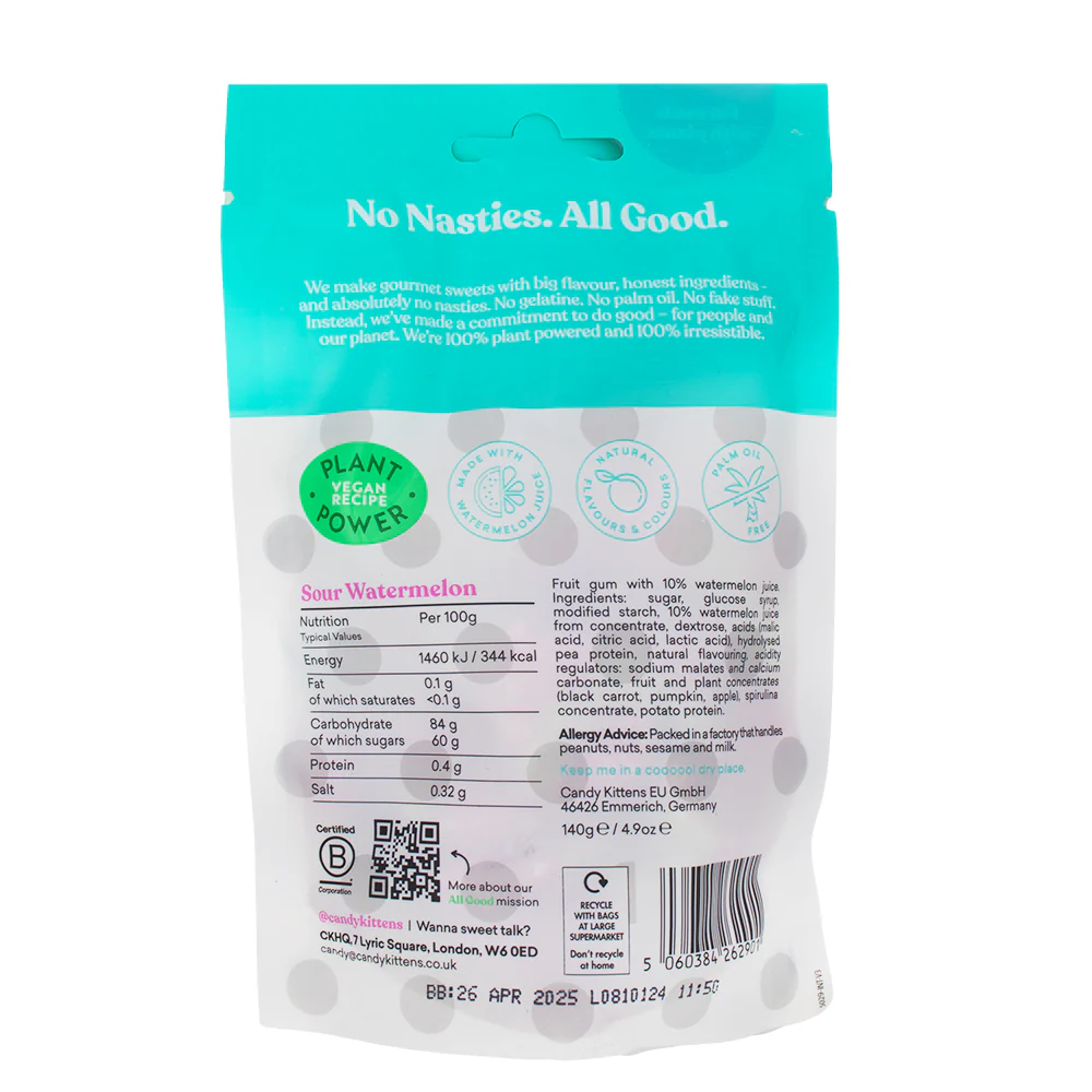 Candy Kittens Sour Watermelon (UK) - 140g - Image 2