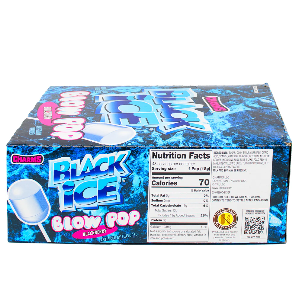 Charms Blow Pop Black Ice - 48 Lollipops - Image 3