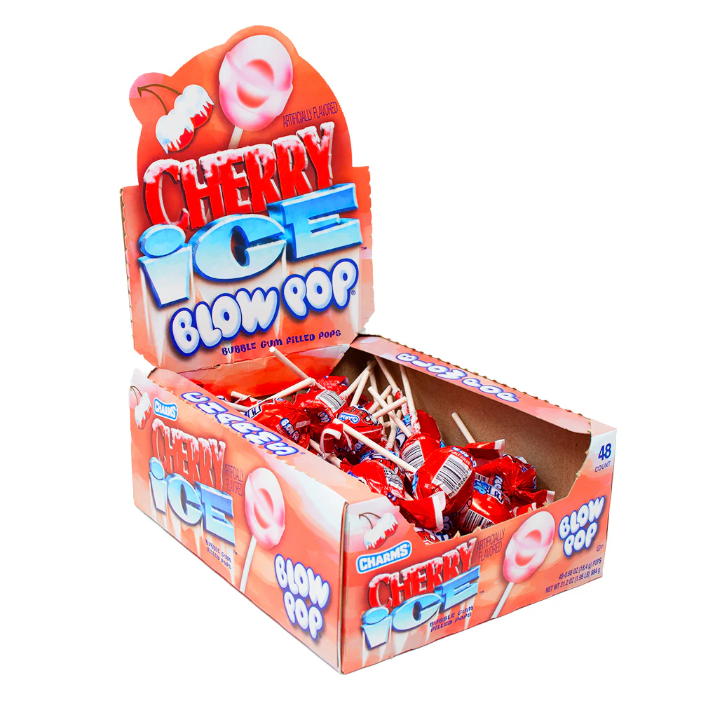 Charms Blow Pop Cherry Ice - 48 Lollipops - Image 3