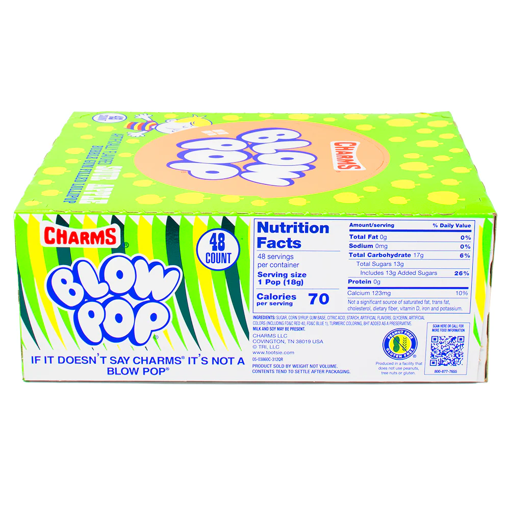 Charms Blow Pop Sour Apple - 48 Lollipops - Image 3