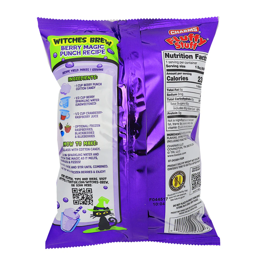 Charms Fluffy Stuff Witches Brew Cotton Candy - 2.1oz - Image 2