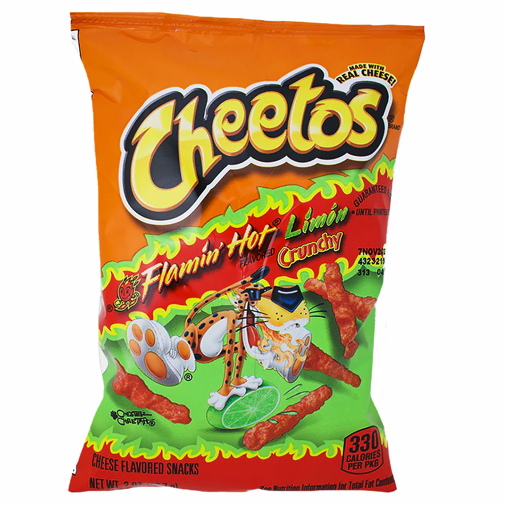 Cheetos Flamin' Hot Limon Crunchy Snacks Size - 2oz
