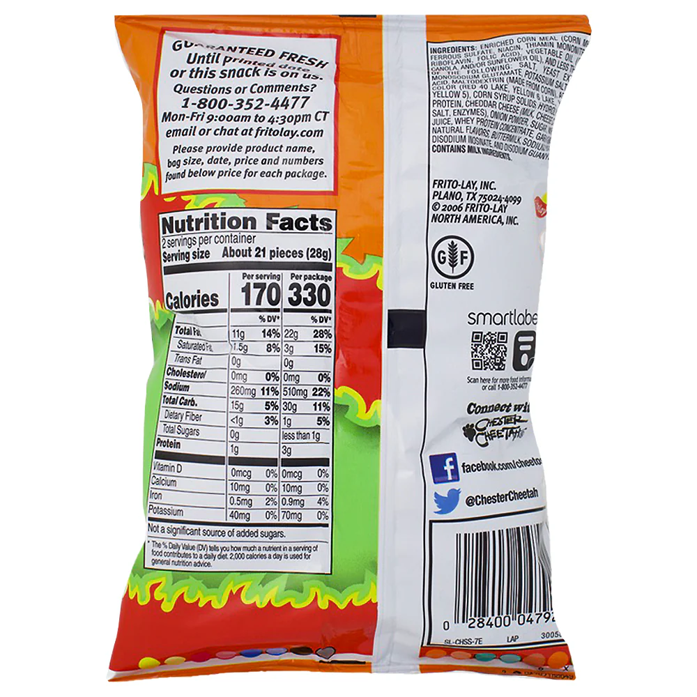 Cheetos Flamin' Hot Limon Crunchy Snacks Size - 2oz - Image 2