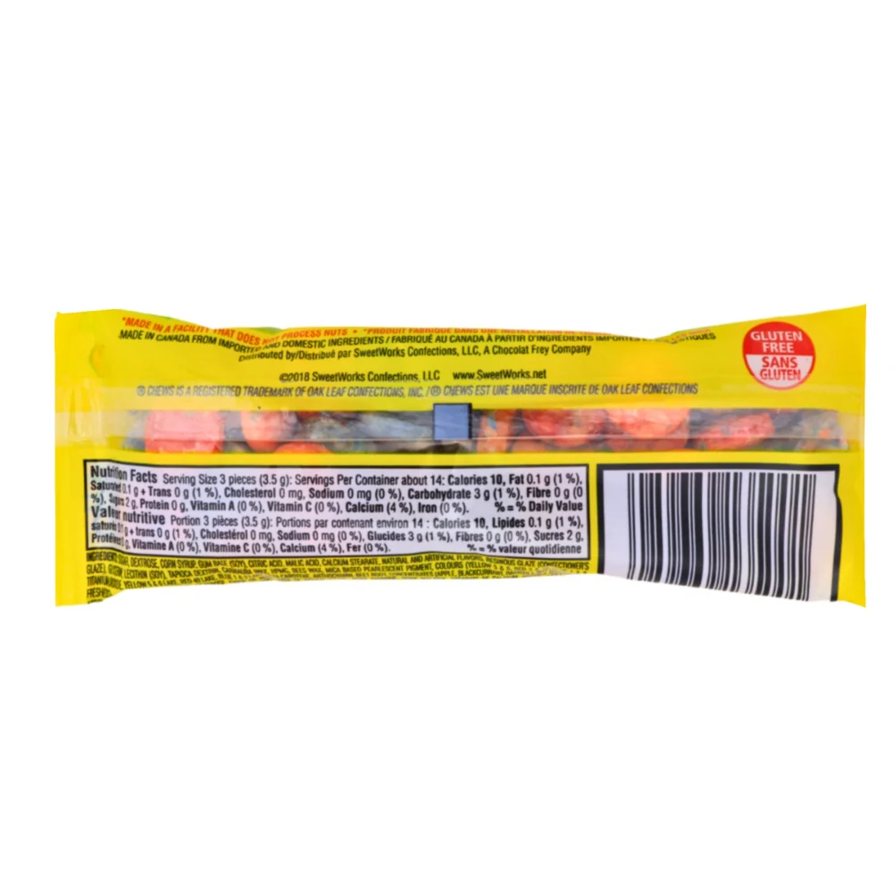 Chews Assorted Sour Bubble Gum - 50g - Image 2