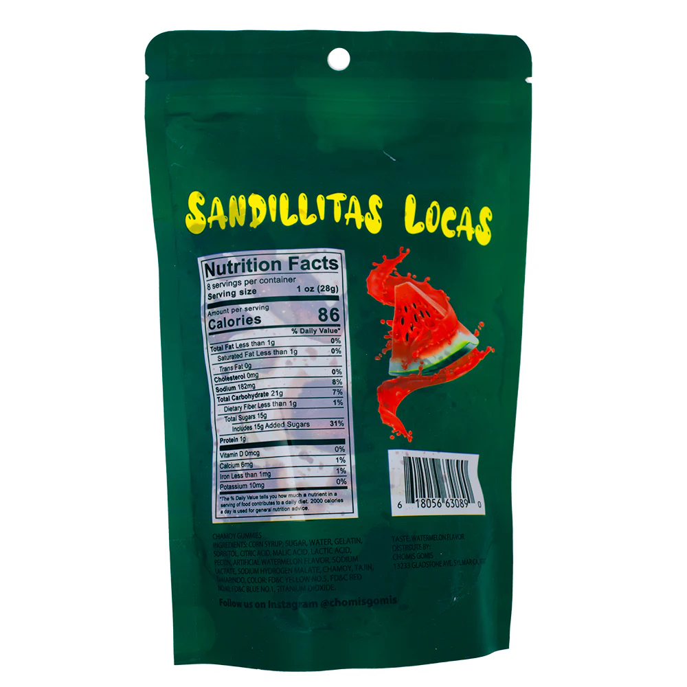 Chomis Gomis Chamoy Sandillitas Locas - 8oz - Image 2