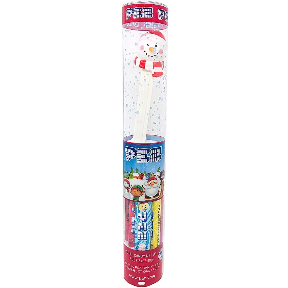 Christmas Pez Christmas Tube Snowman