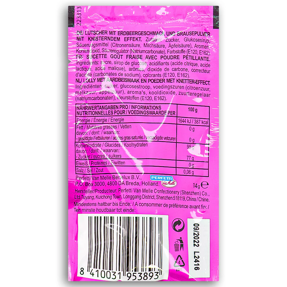 Chupa Chups Crazy Dips Popping Candy + Lollipop - 14g - Image 3
