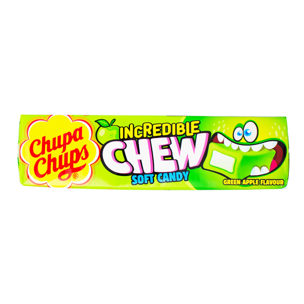 Chupa Chups Incredible Chew Green Apple (UK) - 45g