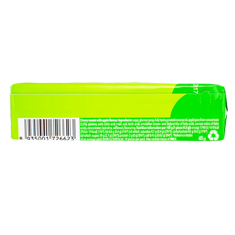 Chupa Chups Incredible Chew Green Apple (UK) - 45g - Image 2