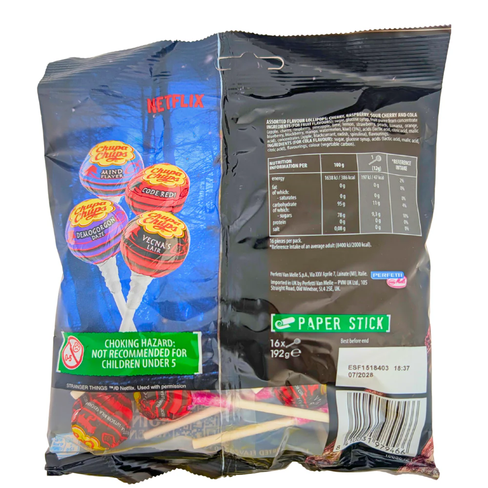 Chupa Chups Stranger Things 4 Flavours - 192g - Image 2