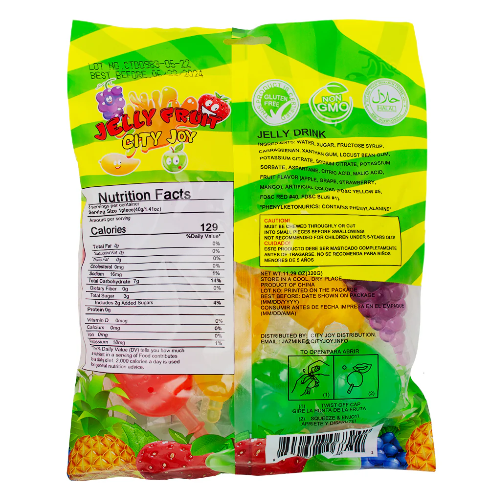 City Joy Popping Fruit Jelly Candy - 11.3oz - Image 2
