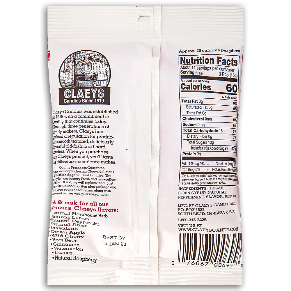 Claeys Peppermint Old Fashioned Hard Candies - Image 3