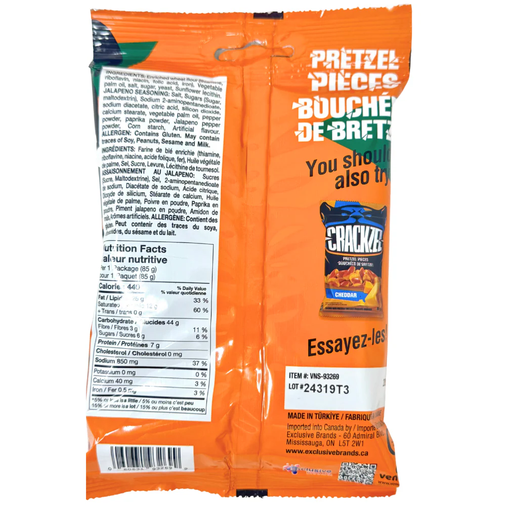 Crackzel Jalapeno Pretzel Pieces - 85g - Image 2