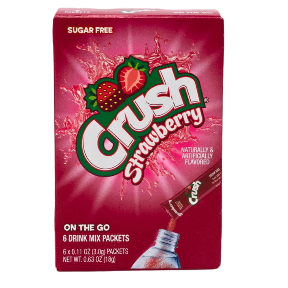 Crush Strawberry Singles to Go Drink Mix - 18g
